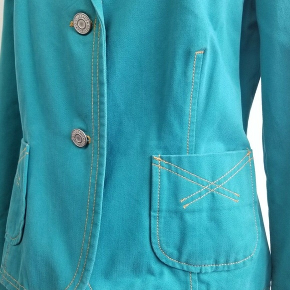 Like New! GAP Turquoise Blazer - Picture 5 of 6